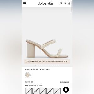 Dolce vita Noel heels size 6